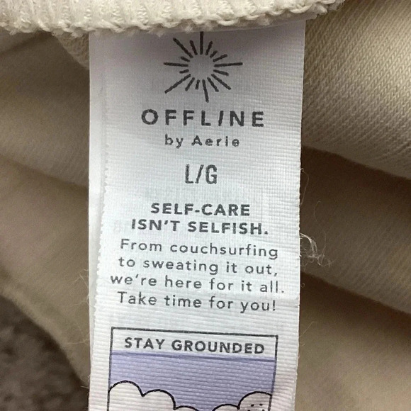 OFFLINE By Aerie OG Groove Crop Top Tank Top Size Large - Picture 6 of 7